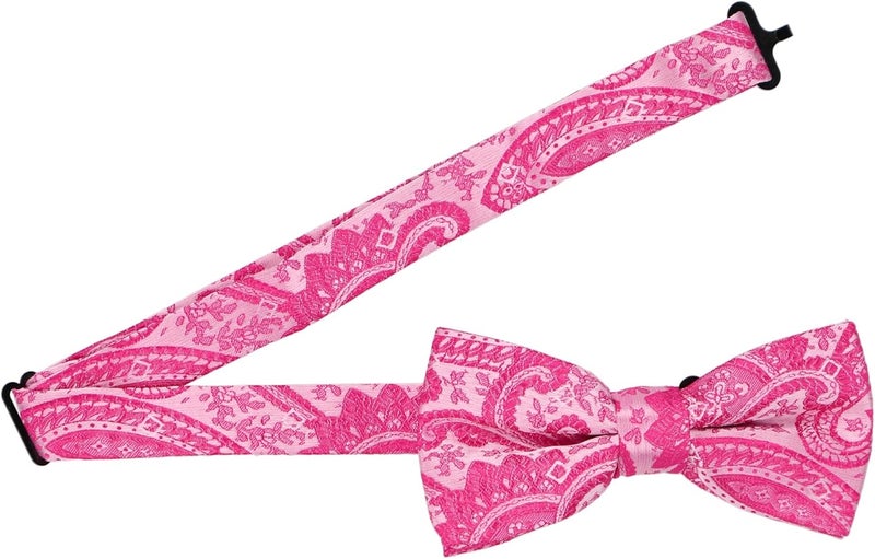 tiemart Pre-Tied Adjustable Men's Band Collar Bow Tie - Image 2